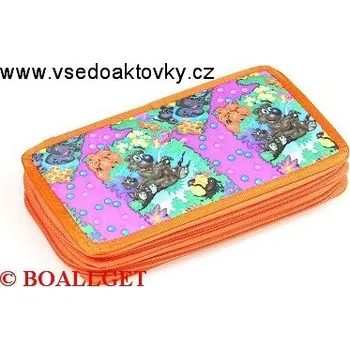 Penál PENÁL Bublinky, 2.zipový, textil 367601