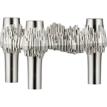 Svícen Stoff Nagel Designový svícen STOFF Nagel Quist Brushed Chrome