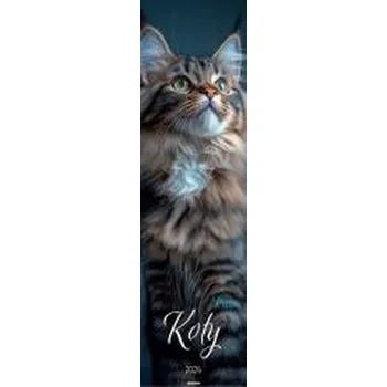 Kalendář Kalendarz 2026 ścienny paskowy 13x46cm Koty