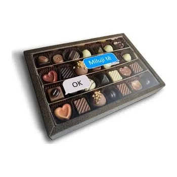 Bonboniéra Pralinky Miluji tě, OK: 28 ks pralinek