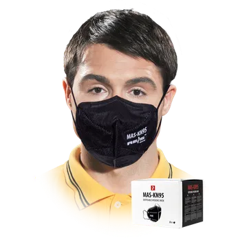 Reis MAS KN95 B hygienická rouška 5vrstvá černá 20 Ks