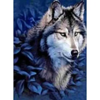 Set školních potřeb Mozaika diamentowa wilk 30x40cm