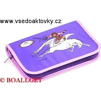 Penál PENÁL fialová - HERCULES, 1.zipový , textil T-44/1 B 366206