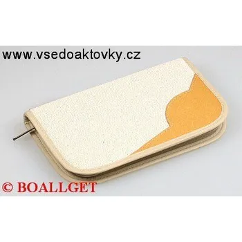 Penál PENÁL dvoubarevný, 1.zipový , textil, přírodní T-41/3 3694