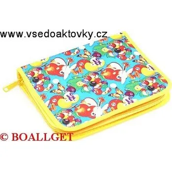 Penál PENÁL Čísla, 1.zipový s klopou , textil 365202