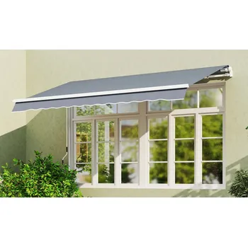 Markýza Náhradní potah na markýzu s volánem 4 x 3 m | šedý