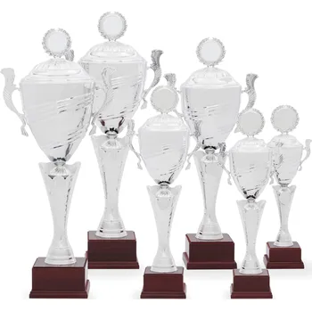 Pohár EXKLUZIV, výška 43 cm, stříbrný