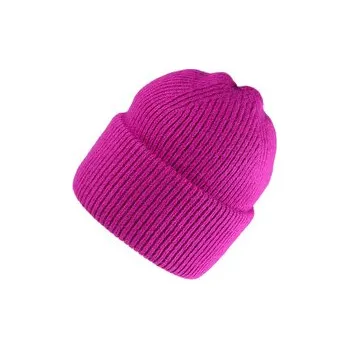 Čepice Dámská zimní čepice s králičí vlnou a jemným lurexem - 1 ks - 3 fialovorůž ost.