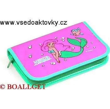 Penál PENÁL růžová- ARIEL, 1.zipový , textil T-44/1 B 366203