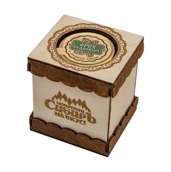 Dárkový potravinový koš Dárkový dřevěný box na sladkosti (bříza)-8,5x7,5x10cm TML R155