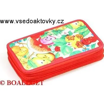 Penál PENÁL Ovoce I, 2.zipový, textil 362304