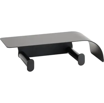 Organic Black: držák toaletního papíru dvojitý s poličkou 167112160