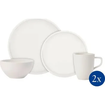 jídelní souprava Villeroy & Boch Artesano Original porcelánová sada nádobí Starter, 8 ks 10-4130-8543