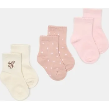 Sinsay - Sada 3 párů ponožek pro miminko - vícebarevná - 071FZ-MLC - 071FZ-MLC-R18