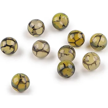 Hobby drát Achát syntetický, minerální korálky Ø8 mm Varianta: achát, Balení: 10 ks