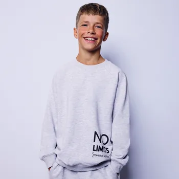 Chlapecká mikina Reserved - Bavlněná mikina 2 pack - světle šedá - 973FJ-09M - 973FJ-09M-164