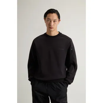 Pánská mikina MIKINA WOOLRICH TECH CREWNECK BLACK