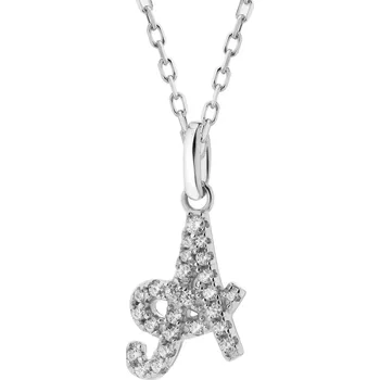 Přívěsek Stříbrný přívěsek se zirkony - písmeno A - AP540-7700