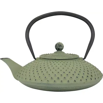 Konvice na čaj BREDEMEIJER Xilin Čajová konvice litinová, s filtrem, zelená, objem: 1,25 litru, výška: 168 mm