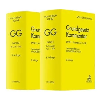 Učebnice Grundgesetz Kommentar Gesamtwerk. GG - Münch, Ingo von