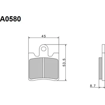 Brzdová destička NISSIN brzdové destičky KH283 PREMIUM SEMI-METALLIC (sintrované ) (ECE R90) vyrobeno v Japonsku (2P-265NS) (NISSIN brzdové destičky KH283 PREMIUM SEMI-METALLIC (sintrované ) (ECE R90) vyrobeno v Japonsku (2P-265NS))