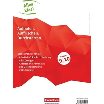 Cizí jazyk Alles klar! Deutsch. Sekundarstufe I 9./10. Schuljahr. Rechtschreibung + Grammatik und Zeichensetzung im Paket