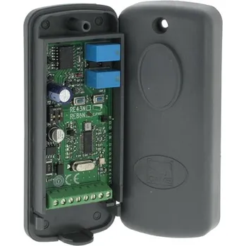 Pohon brány Came externí přijímač RE 432M frekvence 433,92 MHz pro pohony garážových vrat a bran Barva: šedá,