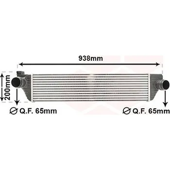 Chladič motoru Chladič turba VAN WEZEL 43004498