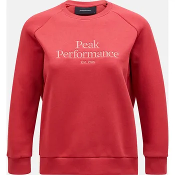 Dámská mikina Dámská Mikina PEAK PERFORMANCE W ORIGINAL CREW G77752350_5CM – Vínová L