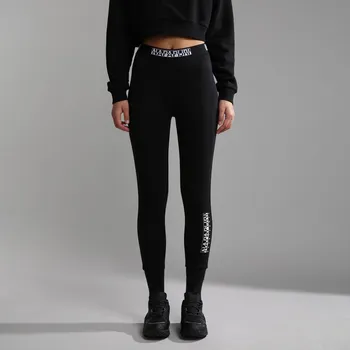 Dámské kalhoty Dámské Kalhoty NAPAPIJRI M-BOX LEGGINGS 4 BLACK 041 NP0A4GKT0411 – Černá S