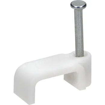 Ploché kabelové spony 8x6 mm pro YDYp kabely (100 ks)