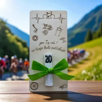 Dřevěná hračka Dřevěná deska na peníze na příslušenství ke kolu