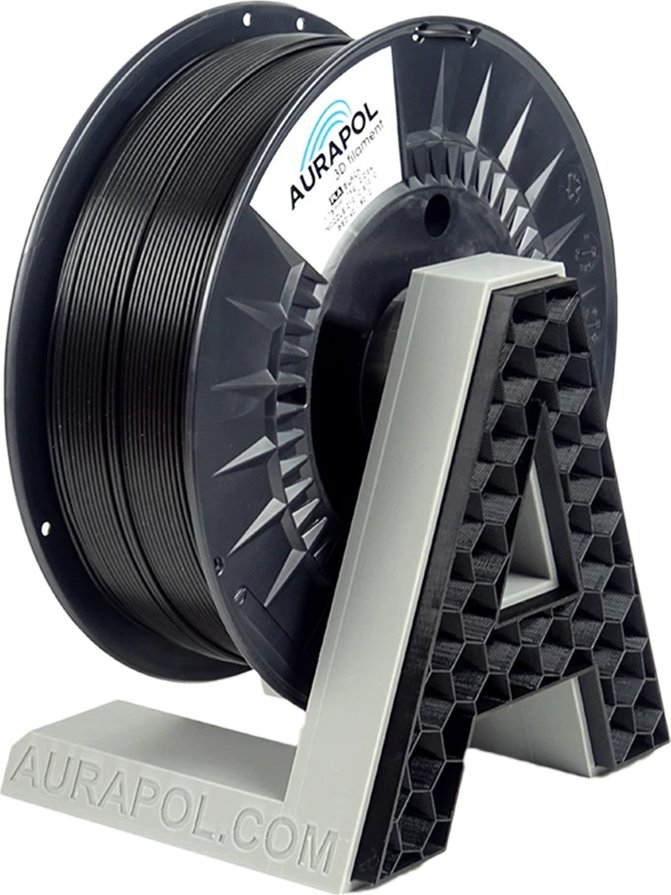 AURAPOL PLA 3D Filament Černá 1 kg 1,75 mm