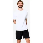 DOMYOS Pánské fitness tričko 3XL BÍLÁ