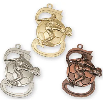 Fotbalová medaile, 40x60 mm, zlatá