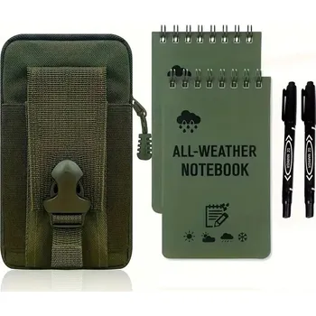 Zápisník Kapesní voděodolný zápisník 3×5″ (All-Weather) Barva: zelená