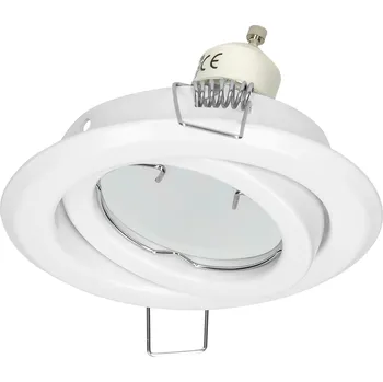 Bílý nastavitelný rám pro reflektor MR16/GU10