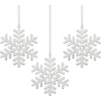 Springos CA0041 VÁNOČNÍ OZDOBY HVĚZDIČKY 9,5 CM 3 KS.