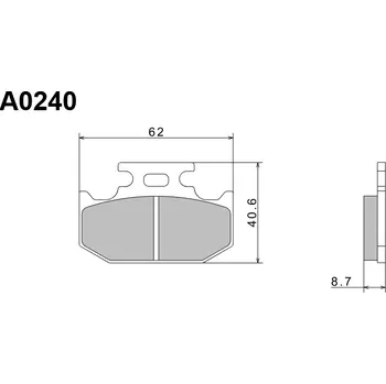Brzdová destička NISSIN brzdové destičky KH152 PREMIUM SEMI-METALLIC (sintrované ) (ECE R90) vyrobeno v Japonsku (2P-227NS) (NISSIN brzdové destičky KH152 PREMIUM SEMI-METALLIC (sintrované ) (ECE R90) vyrobeno v Japonsku (2P-227NS))