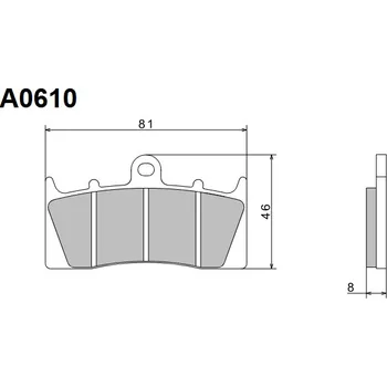 Brzdová destička NISSIN brzdové destičky KH613 PREMIUM SEMI-METALLIC (sintrované ) (ECE R90) vyrobeno v Japonsku (2P-268NS) (NISSIN brzdové destičky KH613 PREMIUM SEMI-METALLIC (sintrované ) (ECE R90) vyrobeno v Japonsku (2P-268NS))
