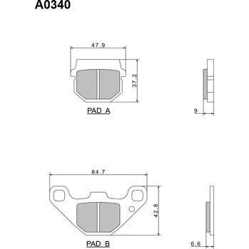 Brzdová destička NISSIN brzdové destičky KH83 PREMIUM SEMI-METALLIC (sintrované ) (ECE R90) vyrobeno v Japonsku (2P-237NS) (NISSIN brzdové destičky KH83 PREMIUM SEMI-METALLIC (sintrované ) (ECE R90) vyrobeno v Japonsku (2P-237NS))