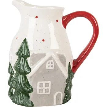 Bytová dekorace Clayre & Eef - Dekorativní keramický džbánek HOUSES 6CE2222