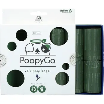 sáček na exkrement Sáčky na výkaly POOPYGO Eko s vůní levandule 33x21cm 8x15ks