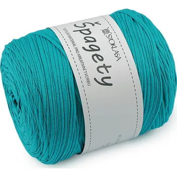Příze Špagety / příze 550 g Varianta: 56 tyrkys mořský různé odstíny, Balení: 1 ks