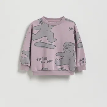 Chlapecká mikina Reserved - Mikina s potiskem - světle fialová - 012FK-34X - 012FK-34X-92