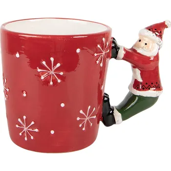 Clayre & Eef - Keramický hrnek SANTA CLAUS 6CEMU0200R