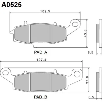Brzdová destička NISSIN brzdové destičky KH231 PREMIUM SEMI-METALLIC (sintrované ) (ECE R90) vyrobeno v Japonsku (2P-257NS) (NISSIN brzdové destičky KH231 PREMIUM SEMI-METALLIC (sintrované ) (ECE R90) vyrobeno v Japonsku (2P-257NS))
