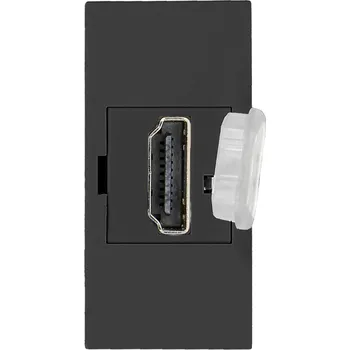 Elektrická zásuvka Černý HDMI zásuvkový modul do nábytku