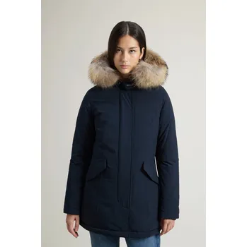 BUNDA WOOLRICH LUXURY ARCTIC RACCOON PARKA MELTON BLUE
