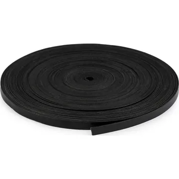 Kožený popruh / ucho na tašky šíře 10 mm metráž Varianta: 2 černá, Balení: 1 m